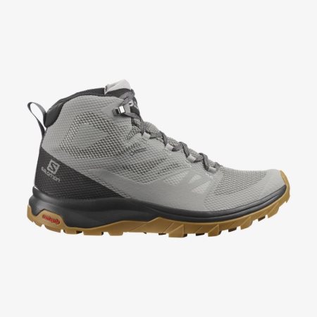 Salomon OUTLINE MID GORE-TEX Mens Hiking Boots Grey | Salomon South Africa